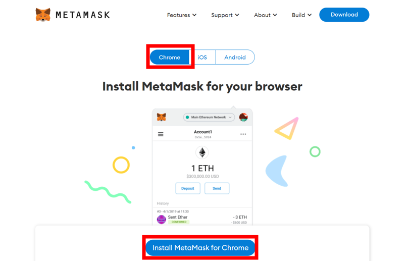 Install MetaMask for Chrome