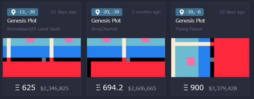 Axie Infinityの仮想空間の土地のNFT