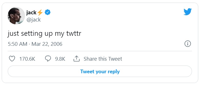 ジャック・ドーシー氏のツイートNFT