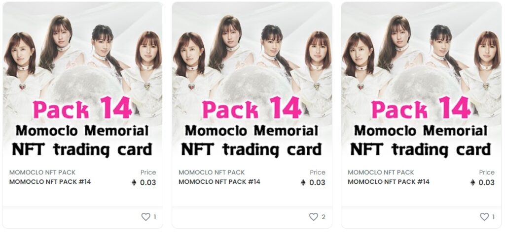 ももクロNFTトレーディングカード